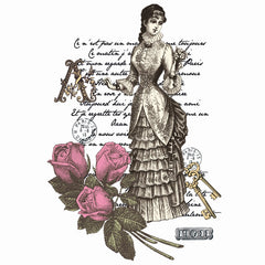 Vintage Lady Bügelanwendung