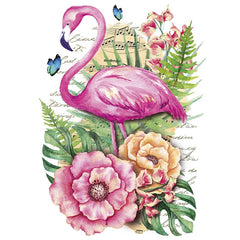 Flamingo Bügelapplikation Tropical (Bestellung)