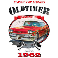 Auto Vintage Red Oldtimer Classic Car Bügelanwendung (bestellt 8-2023)