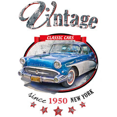 Auto Vintage Oldtimer seit 1950 New York zum Aufbügeln