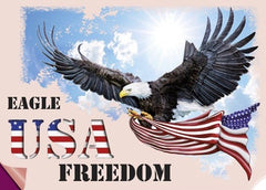 USA Freedom Eagle Bügelanwendung