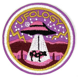 UFO UFOLOGY Tekst Strijk Embleem Patch 