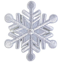 Schnee-Eis-Kristall-Schneeflocken-Emblem-Aufnäher zum Aufbügeln