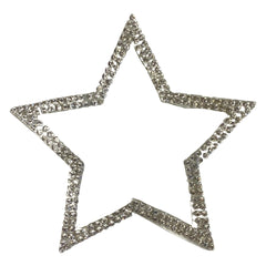 Stern-Emblem-Aufnäher zum Aufbügeln, doppelter Strassstein