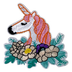Einhorn-Pink-Mähne-Emblem-Aufnäher zum Aufbügeln
