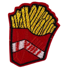 Pommes Frites Pommes Frites Schüssel zum Aufbügeln, Emblem-Aufnäher