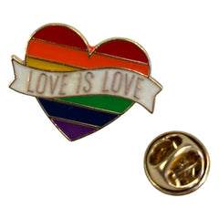 Regenbogen Regenbogen Herz Love Is Love Text Gay Pride Emaille Pin L
