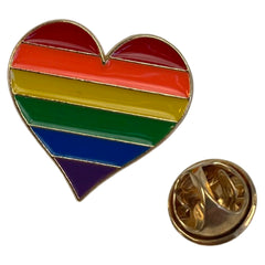 Regenbogenherz Regenbogenherz Gay Pride Symbol Emaille Pin L