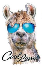 Lama Bügelapplikation Cooles Lama klein