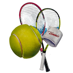 Tennis Club Bügelapplikation klein