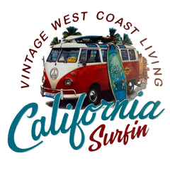 Surfing Surfing Calafornia zum Aufbügeln, klein