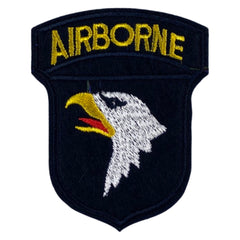 AIRBORN Militär-Emblem-Aufnäher zum Aufbügeln, dunkelblau