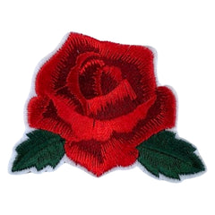 Rosen-Emblem zum Aufbügeln, Rot