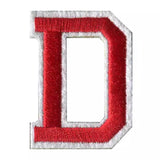 Rood Witte Alfabet Strijk Letter Patch D