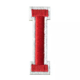 Rood Witte Alfabet Strijk Letter Patch I