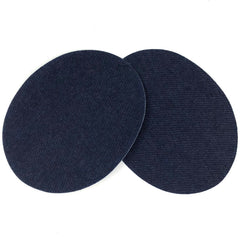 Knie-/Ellenbogen-Aufnäher zum Aufbügeln auf Jeans, dunkelblau