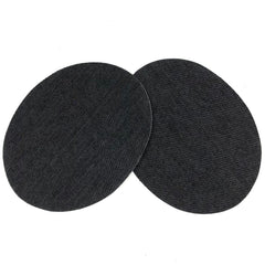 Knie-/Ellenbogen-Aufnäher zum Aufbügeln auf Jeans, Schwarz