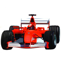 Formel-1-Rennwagen / Rennwagen-Bügelapplikation, Rot