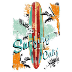 Surfing California Text zum Aufbügeln