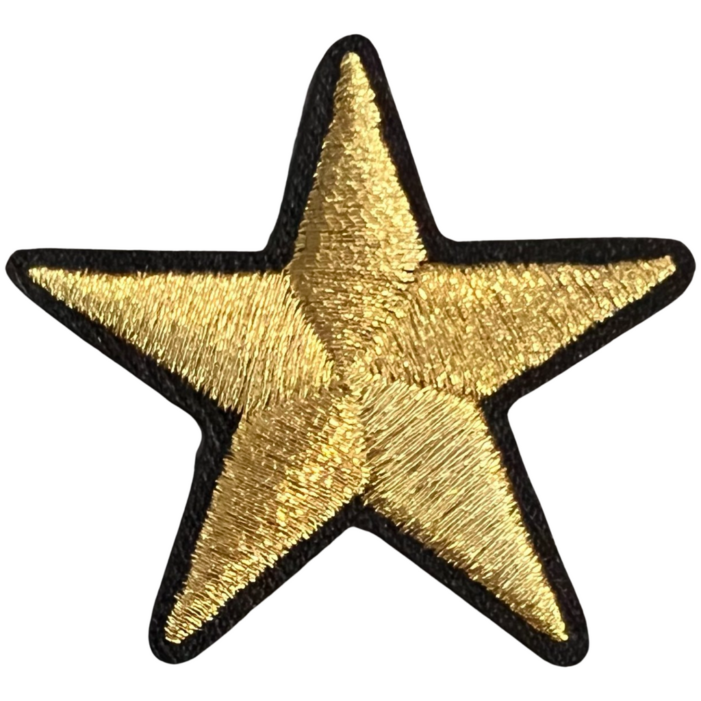 Ster Sterretje Strijk Embleem Patch Goud