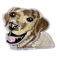 Hunde-Golden-Retriever-Emblem-Aufnäher