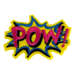 Puh! Emblem-Aufnäher mit Textblase im Comic-Stil zum Aufbügeln