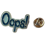 Oops Comic Tekst Emaille Pin met afsluitsopje