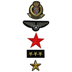 Modisches Armee-Emblem-Patch-Set zum Aufbügeln