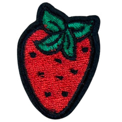 Erdbeer-Sommer-Zaunkönig-Frucht-Emblem-Aufnäher zum Aufbügeln