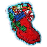 Kerst Cadeauzak Kerstsok Strijk Embleem Patch