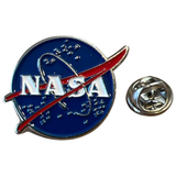 Nasa Embleem Emaille Sier Pin met afsluitdopje