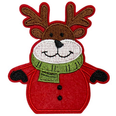 Rentier Rudolph Rentier Weihnachts-Emblem-Aufnäher zum Aufbügeln