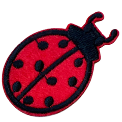 Marienkäfer-Emblem-Aufnäher zum Aufbügeln