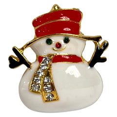 Schneemann-Schneemann-Weihnachtsbrosche, dekorative Anstecknadel
