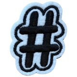 Hashtag Strijk Embleem Patch