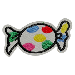Zuckerstangen-Pastillen-Süßigkeiten-Emblem-Aufnäher zum Aufbügeln