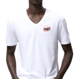 Formule 1 Grand Prix No 1 Champion Racing Team Strijk Applicatie Small op een wit t-shirt