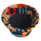 Hoed Bucket Hat Letter Patroon Multicolor