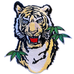 Tiger Bambus XXL Aufnäher zum Aufbügeln