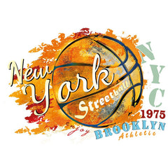 New York City Basketball Bügelflicken