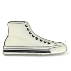 Sneaker Gym Schuh Emaille Pin Weiß