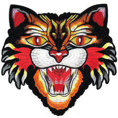 Lynx Cat Predator Emblem Aufnäher zum Aufbügeln, groß