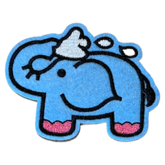 Elefant-Elefant-Emblem-Aufnäher zum Aufbügeln