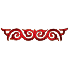 Cosplay Pailletten venezianische Spitze Eisen auf Applikation Patch rot