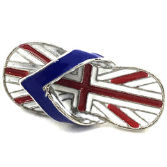 Toe Slipper FlipFlop Britische Englische Flagge Emaille Pin