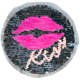 Mond Lippen Kiss Reversible Paillette Opnaai Embleem Patch