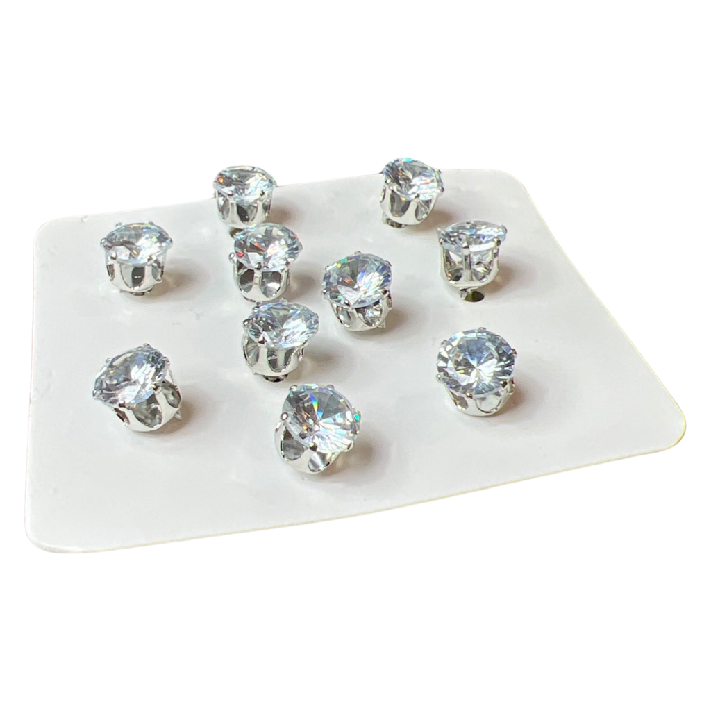 Pin Brosche Stitch Pin Buttons Strass Diamant Set 10 Stk