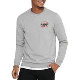 Formule 1 Grand Prix No 1 Champion Racing Team Strijk Applicatie Small op een grijze sweater