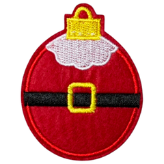 Christbaumkugel-Emblem-Aufnäher zum Aufbügeln