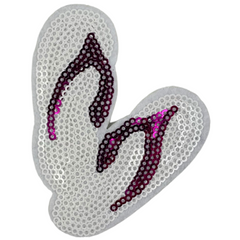 Flip Flops Paillette-Emblem-Aufnäher zum Aufbügeln
